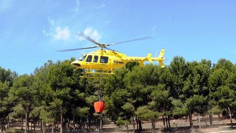 Arde una fábrica de palés en Fortuna